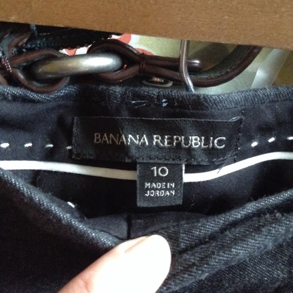 Banana Republic Grey Cotton Blend Crop Trouser 10 - Picture 6 of 8